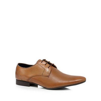 Tan leather lace up shoes